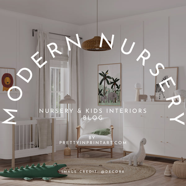 Modern, Gender Neutral Nursery Pretty in Print Art Ltd