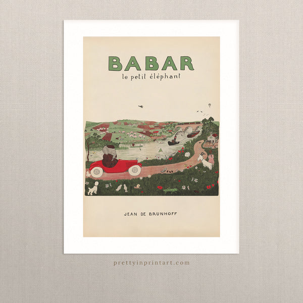 Babar Vintage Art 00106 |  Unframed