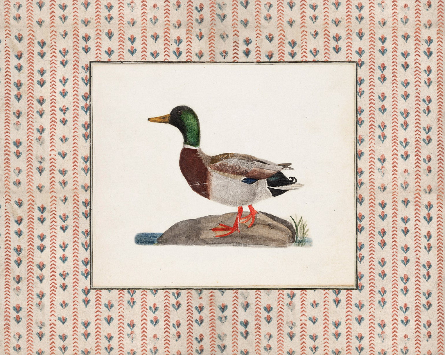 Vintage-style art prints featuring ducks, geese, swans, framed in classic gold or wood frames, perfect for traditional or country-themed vintage nursery, or any room in the home.