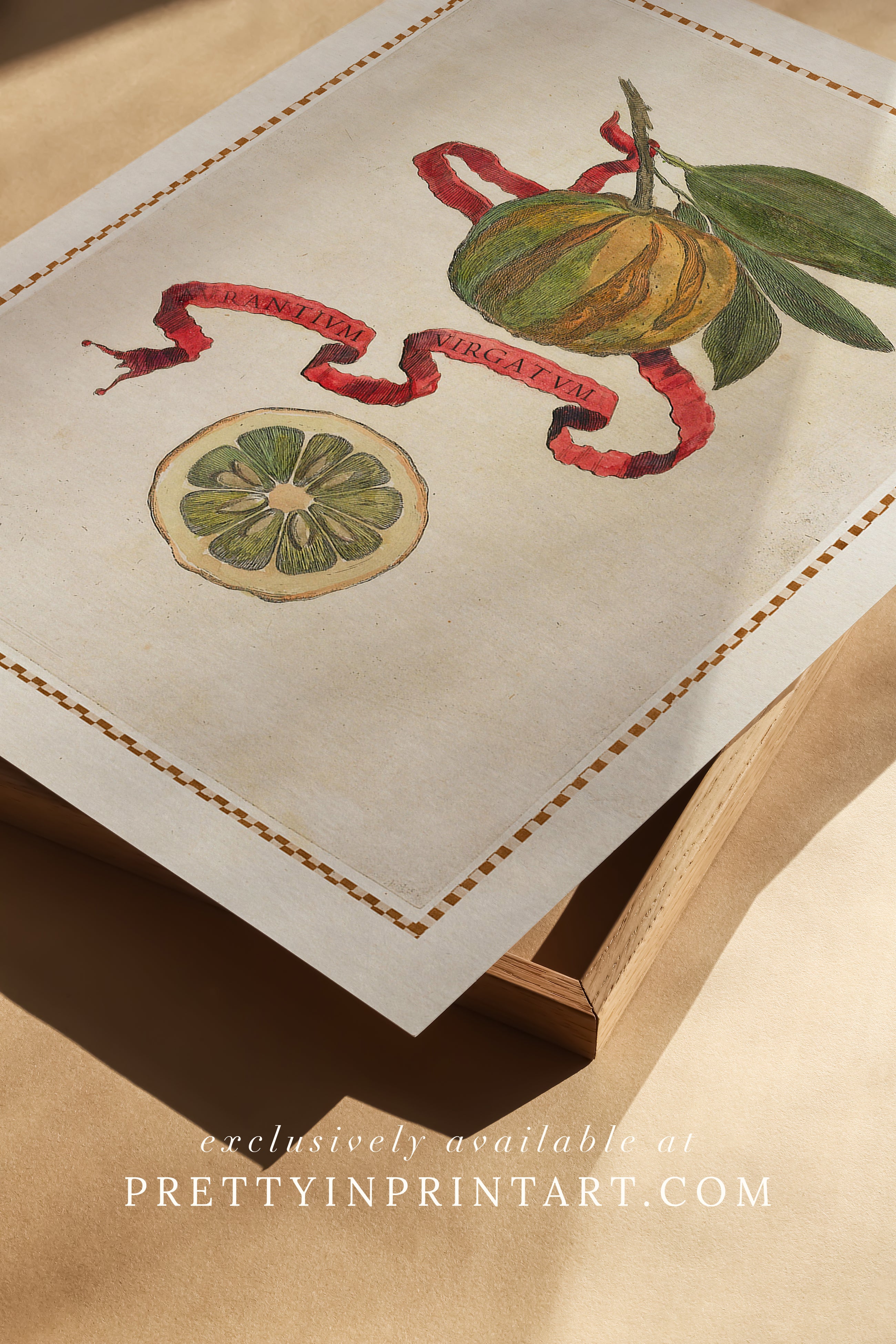 Vintage Citrus Fruit Botanical Print for Kitchen – Unframed Wall Art Decorate your kitchen with a vintage citrus fruit art print. Unframed botanical wall art of lemons, limes & oranges – perfect for farmhouse and rustic kitchens.