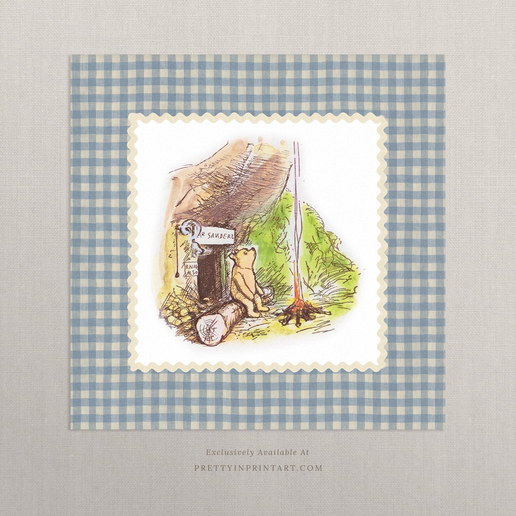 Winnie The Pooh Art Print 004 | Unframed