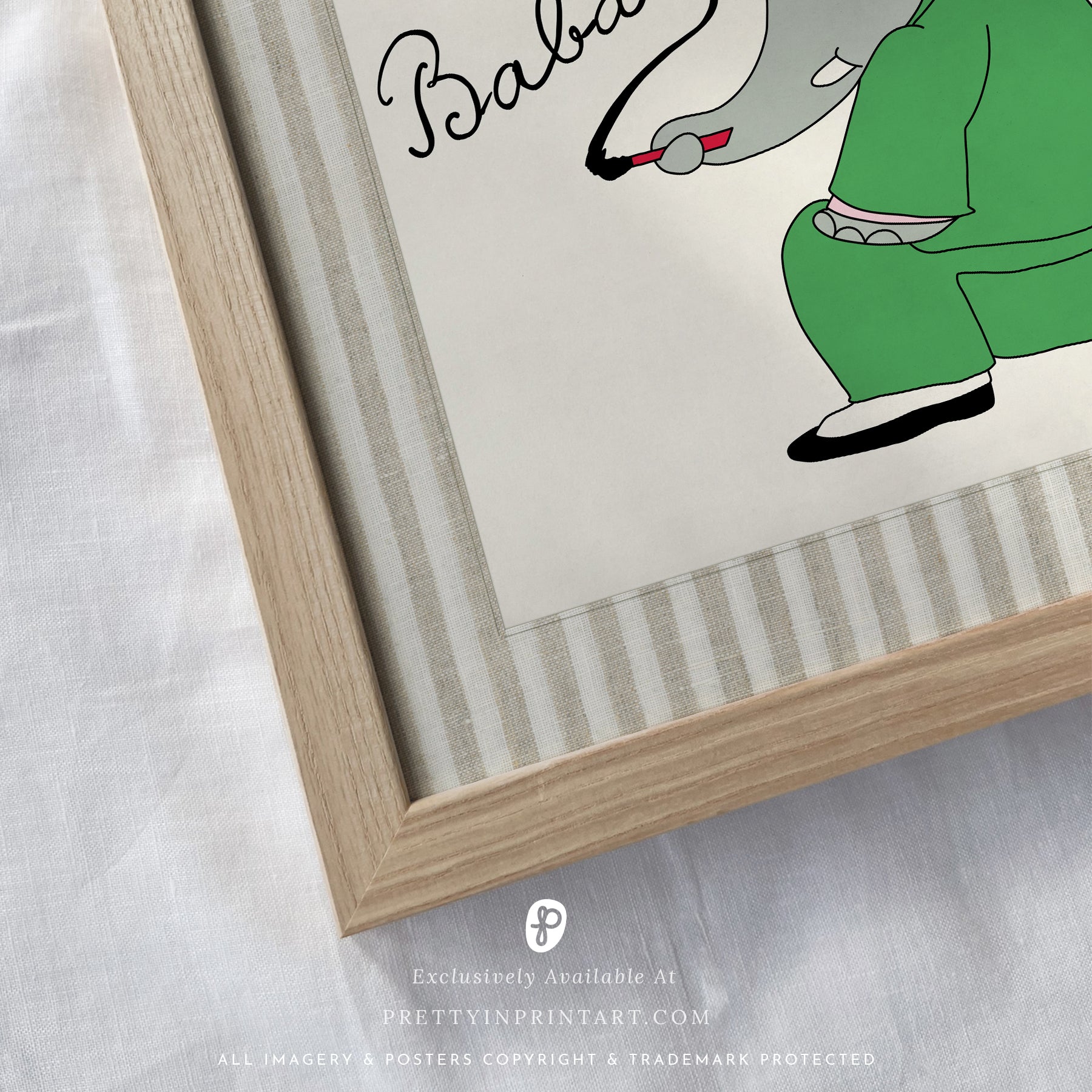 Babar Nursery Art - Babar the Elephant nursery wall art print, Vintage Babar nursery decor for baby’s room, Classic Babar prints for children’s bedrooms