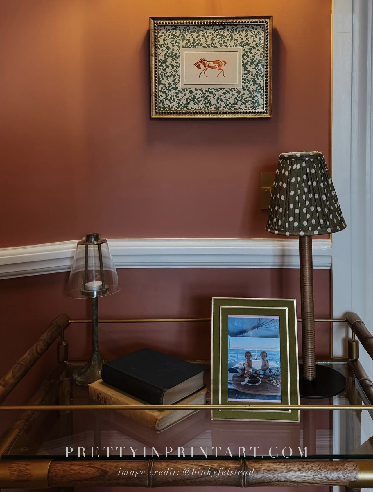 Framed Horse Nursery Art (GOLD-0160)