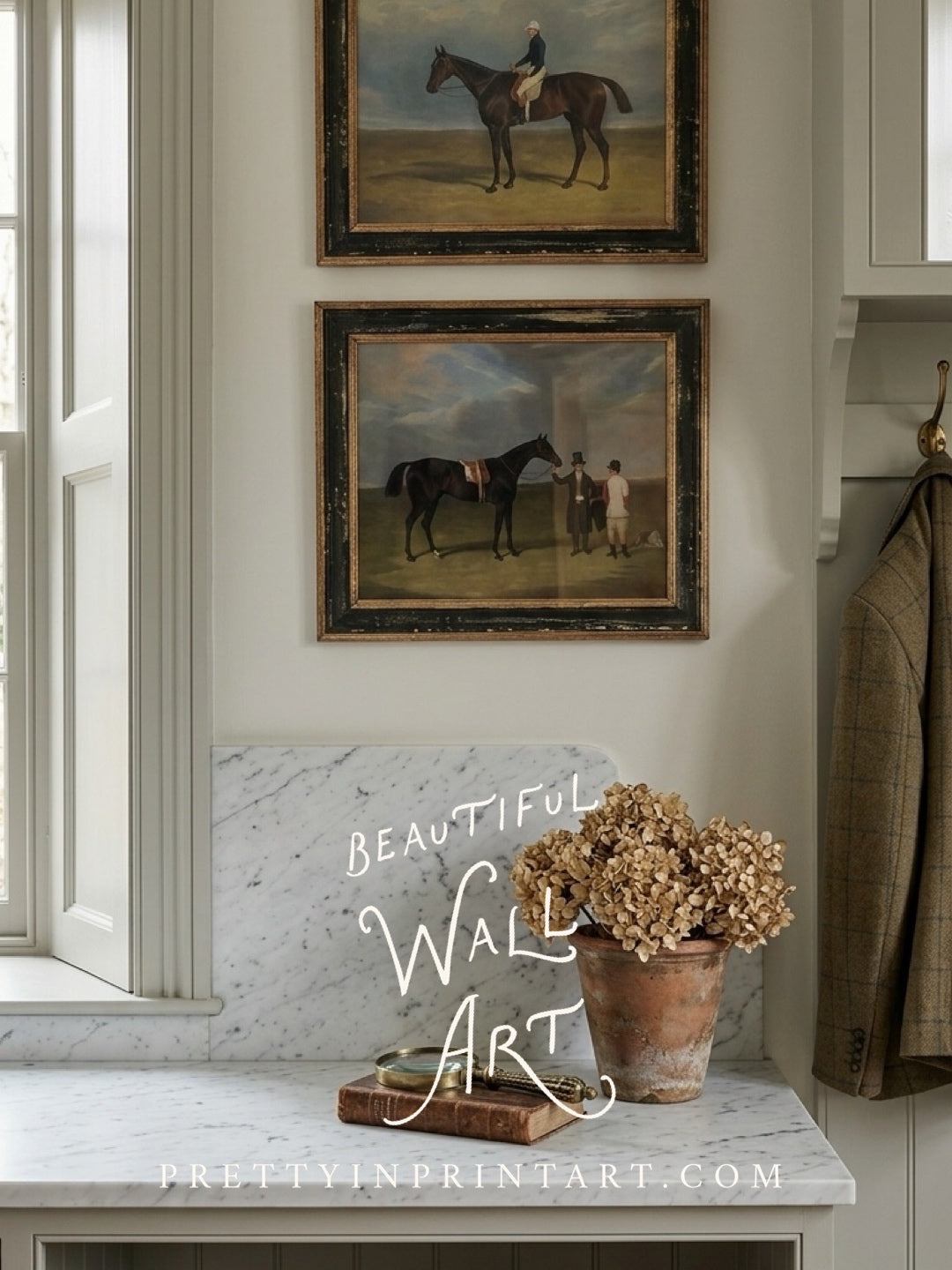 Vintage Horse, Equestrian Art 7410 | Unframed
