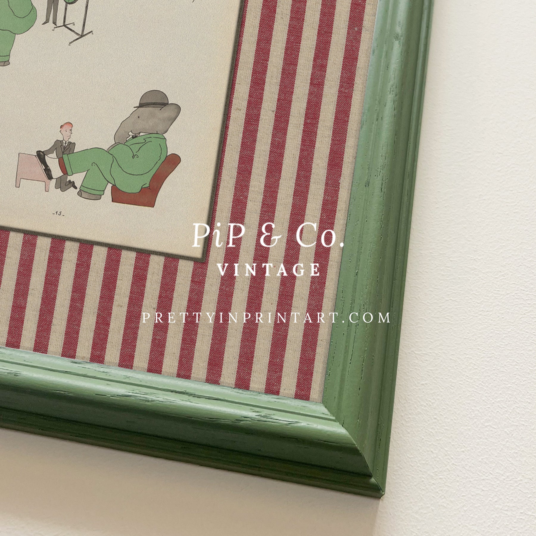 Babar Nursery Art - Babar the Elephant nursery wall art print, Vintage Babar nursery decor for baby’s room, Classic Babar prints for children’s bedrooms
