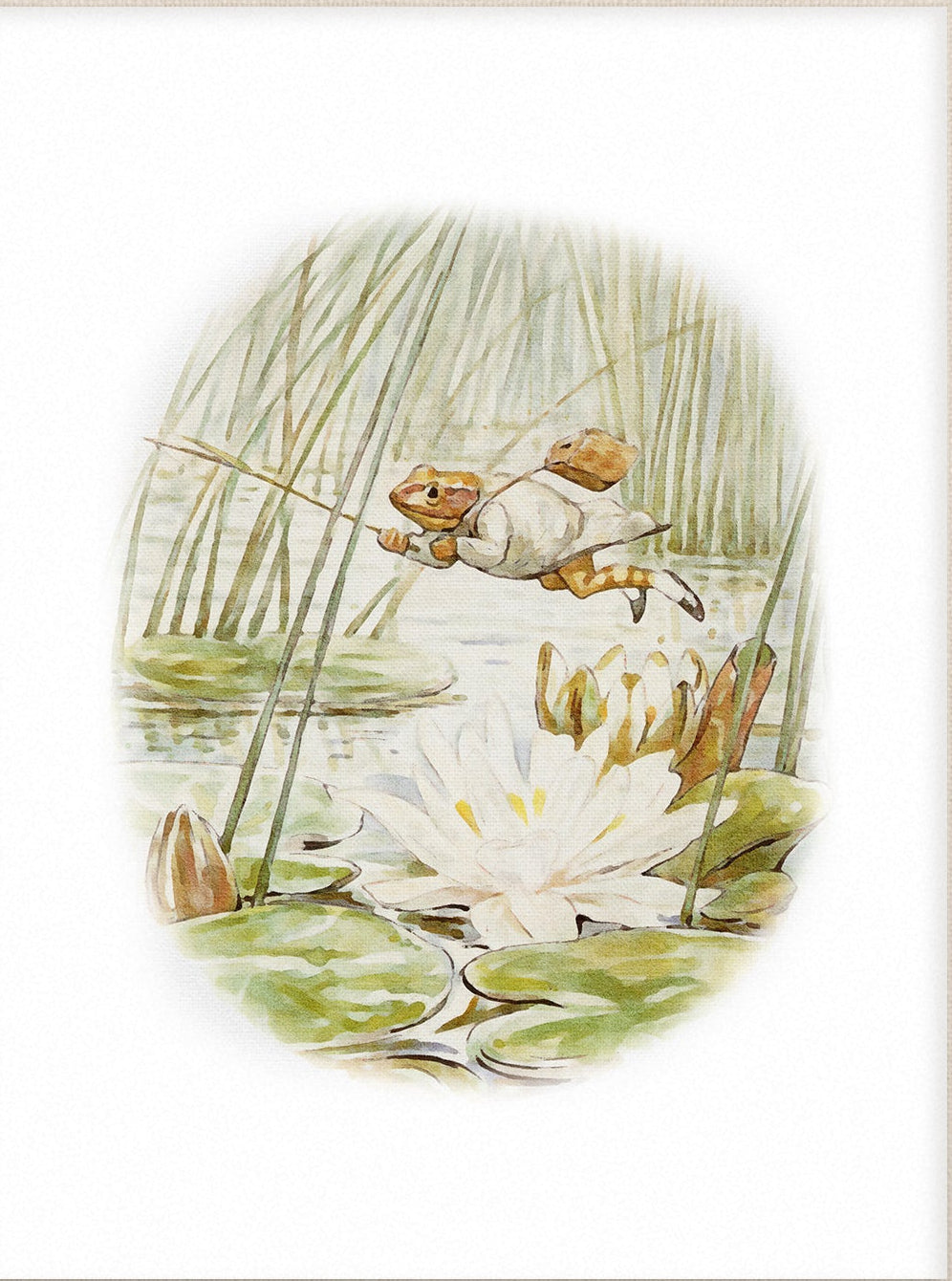 Beatrix Potter Nursery Art, Jeremy Fisher | Unframed