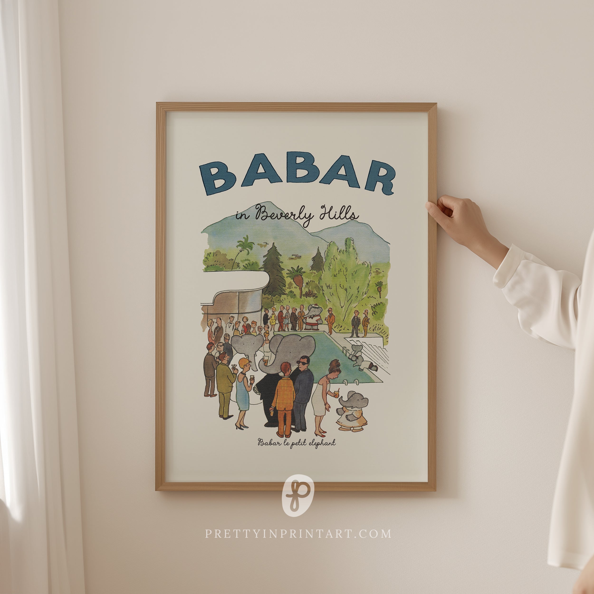 Babar Nursery Art Print - Beverly Hills |  Framed Print