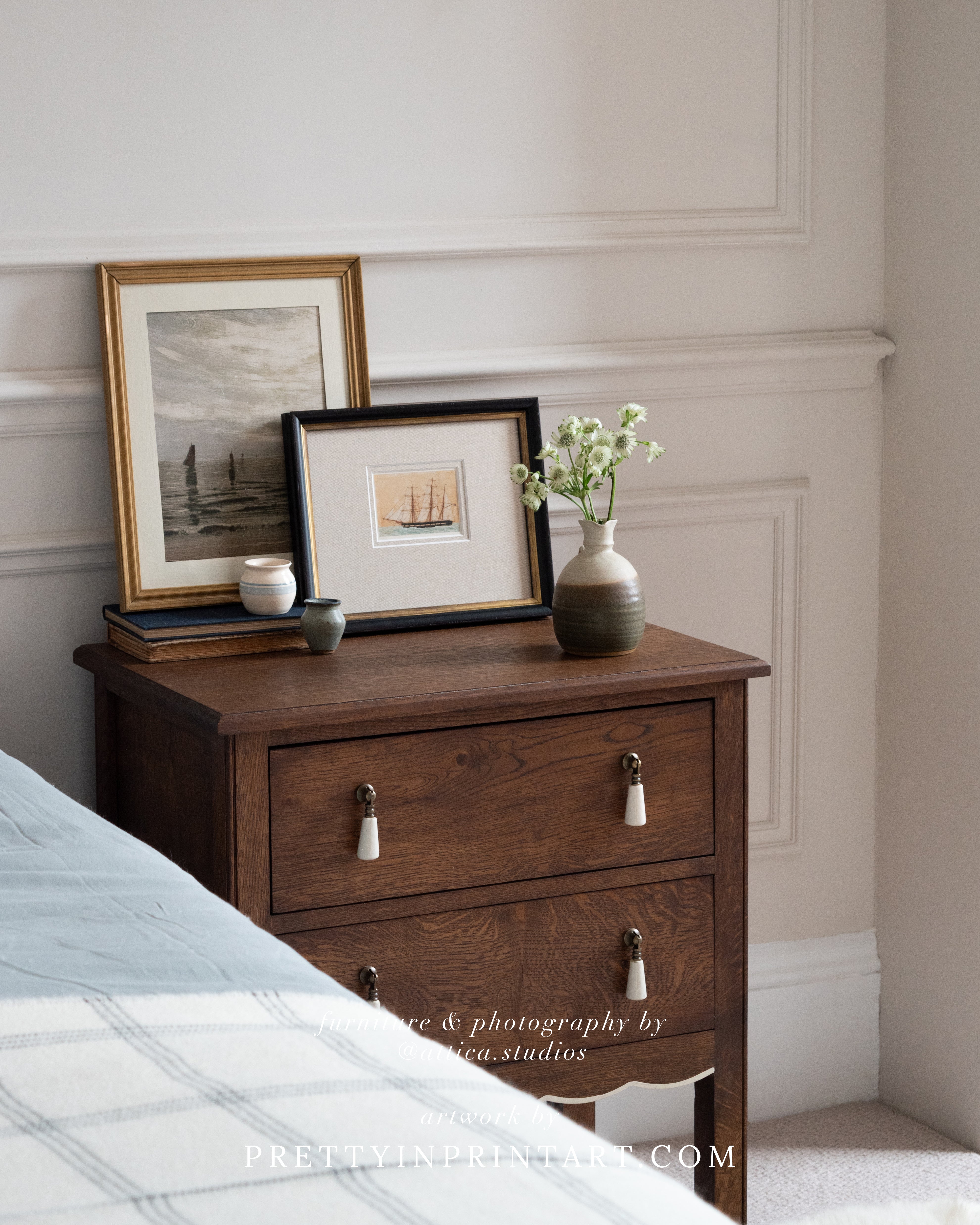 Antique Sailing Boat – Sea Art Print 001 | Framed 2001