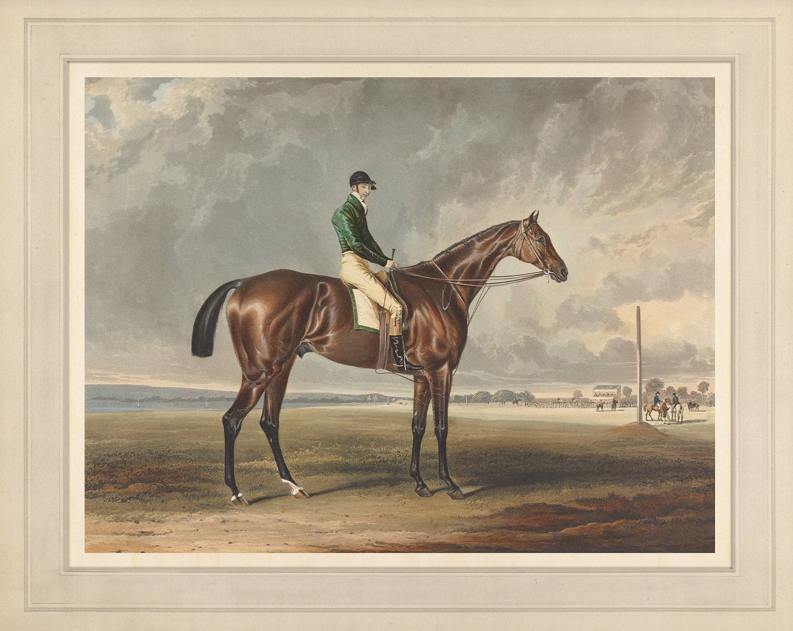 Vintage Race Horse Art Print – Equestrian Art 002 | Unframed