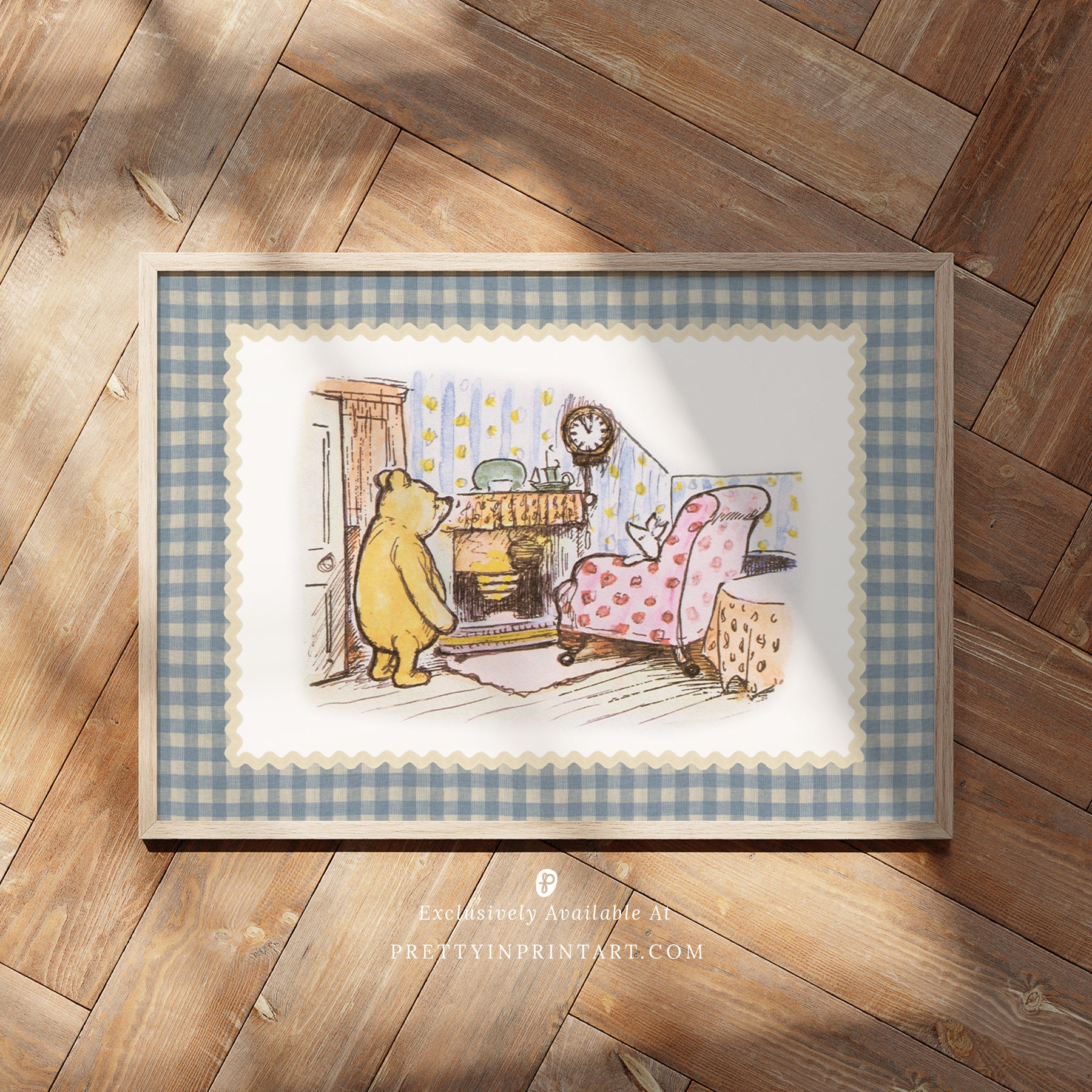 Winnie The Pooh Art Print 001 Framed Print