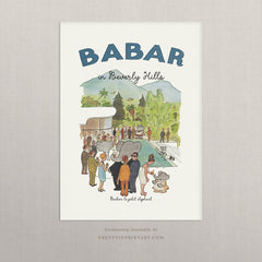 Babar Nursery Art Print - Beverly Hills | Unframed