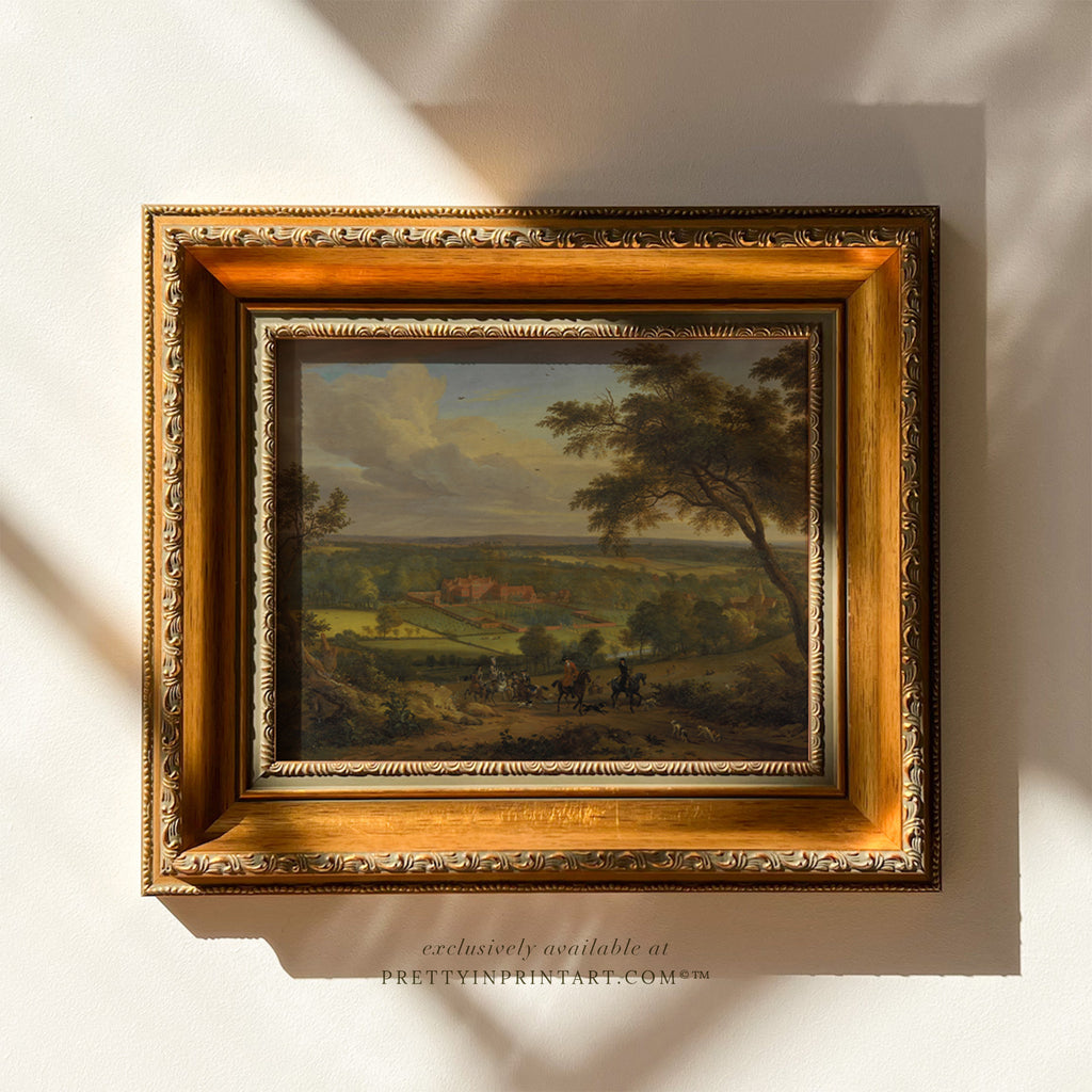 Framed Landscape Art 5094 GLD ORNATE 63002 Pretty in Print Art Ltd