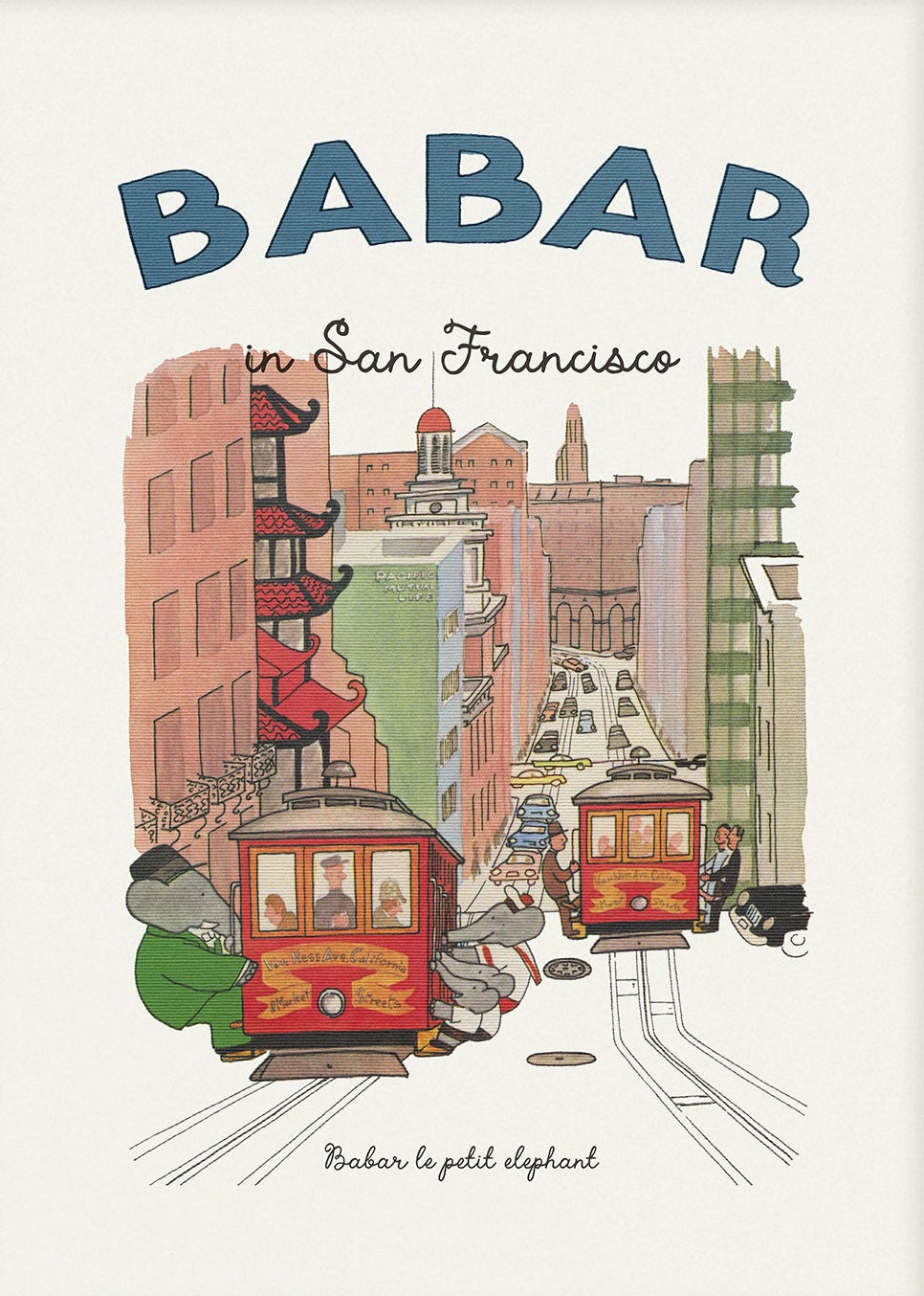 Babar Nursery Art Print - San Francisco | Unframed