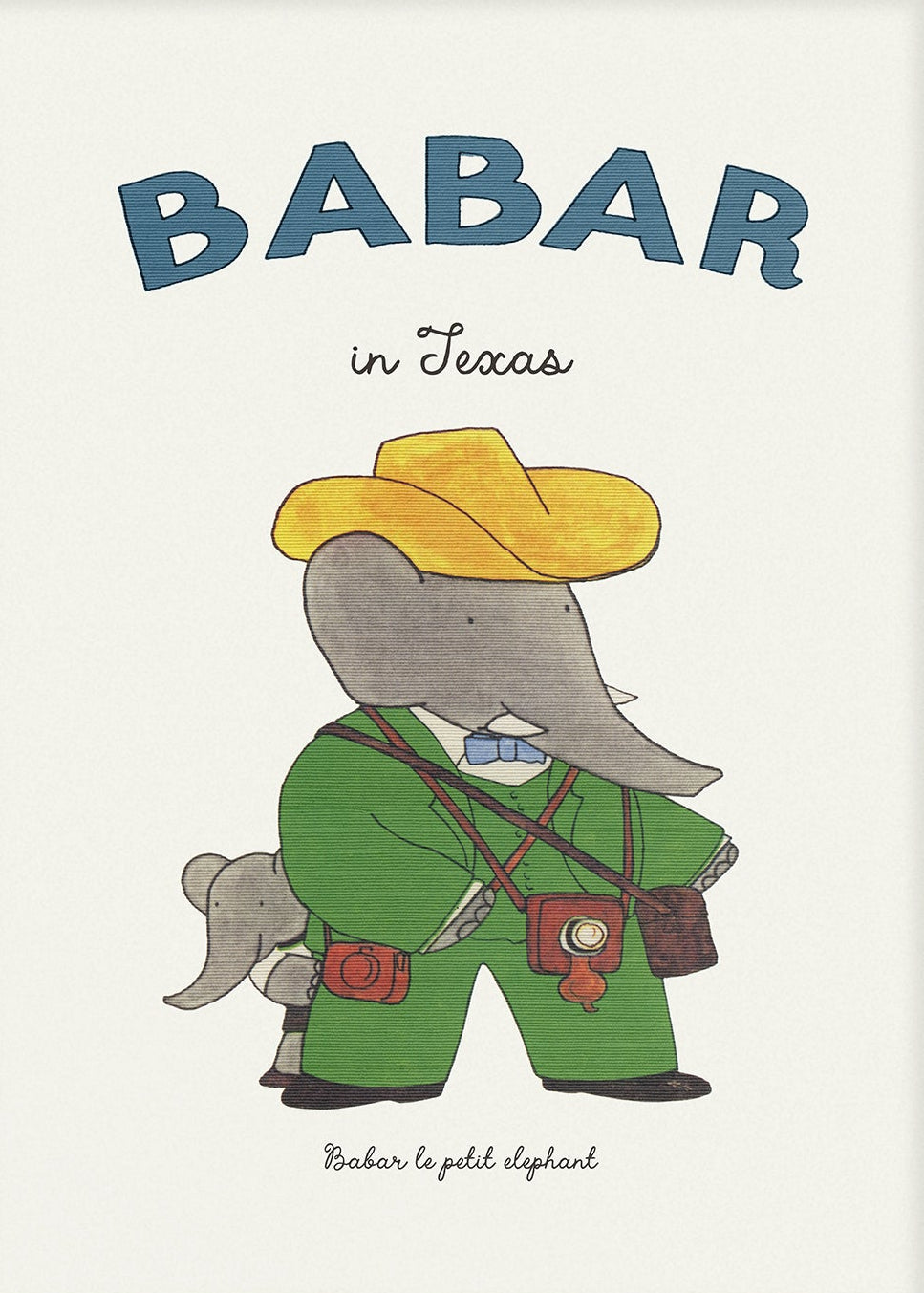 Babar Nursery Art Print - Texas 2 | Unframed