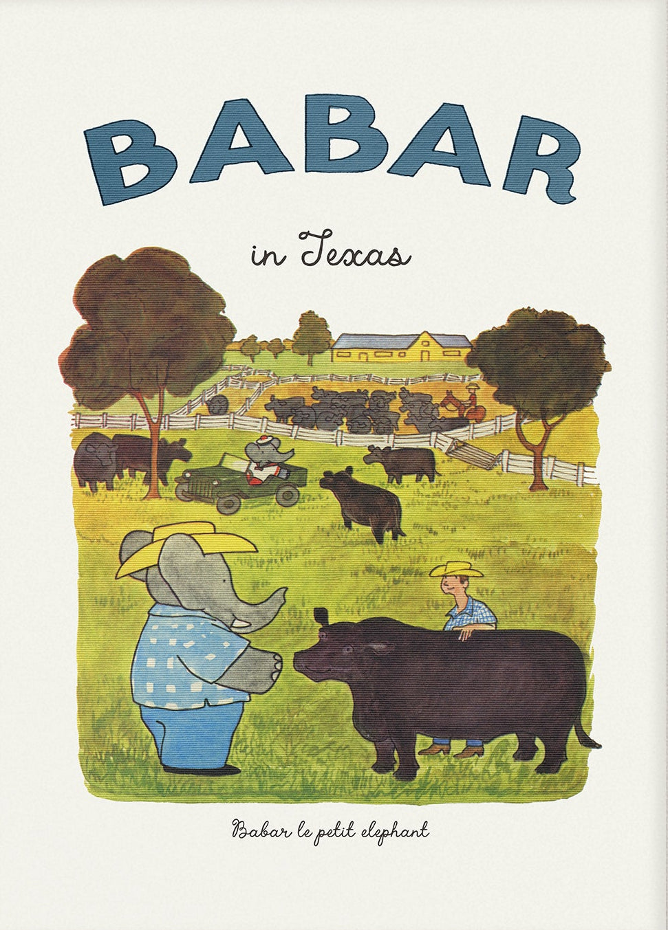 Babar Nursery Art Print - Texas 1 | Unframed