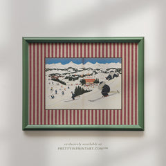 Babar the Elephant Nursery Art Print – Framed in Calke Green Farrow & Ball Solid Oak Frame (002, 00303)