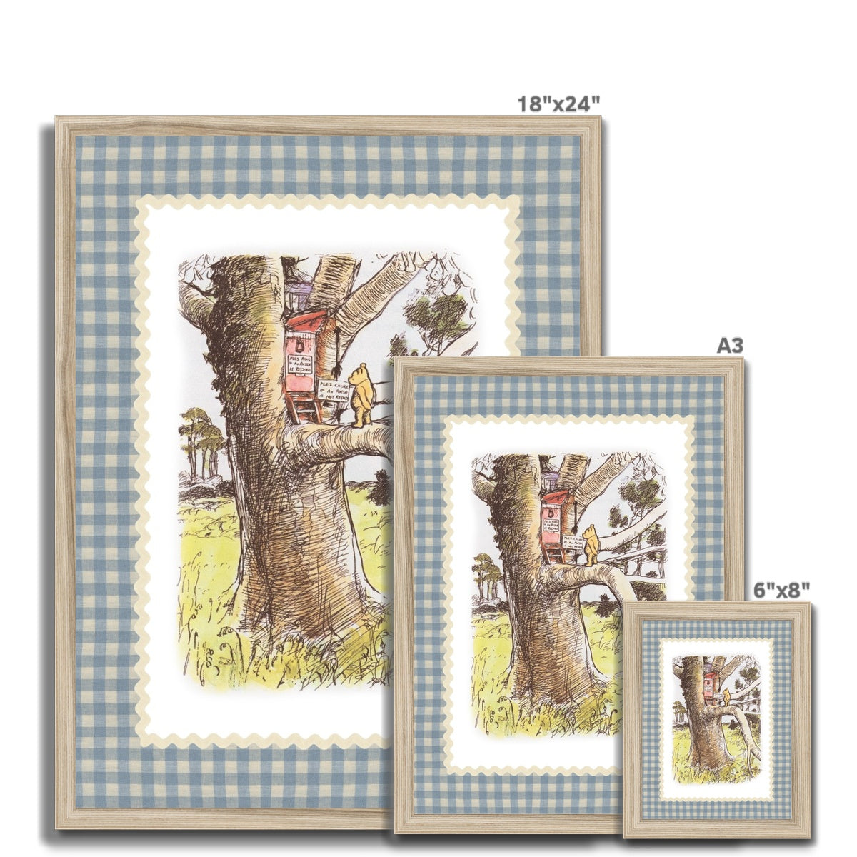 Winnie The Pooh Art Print 007 | Framed Print