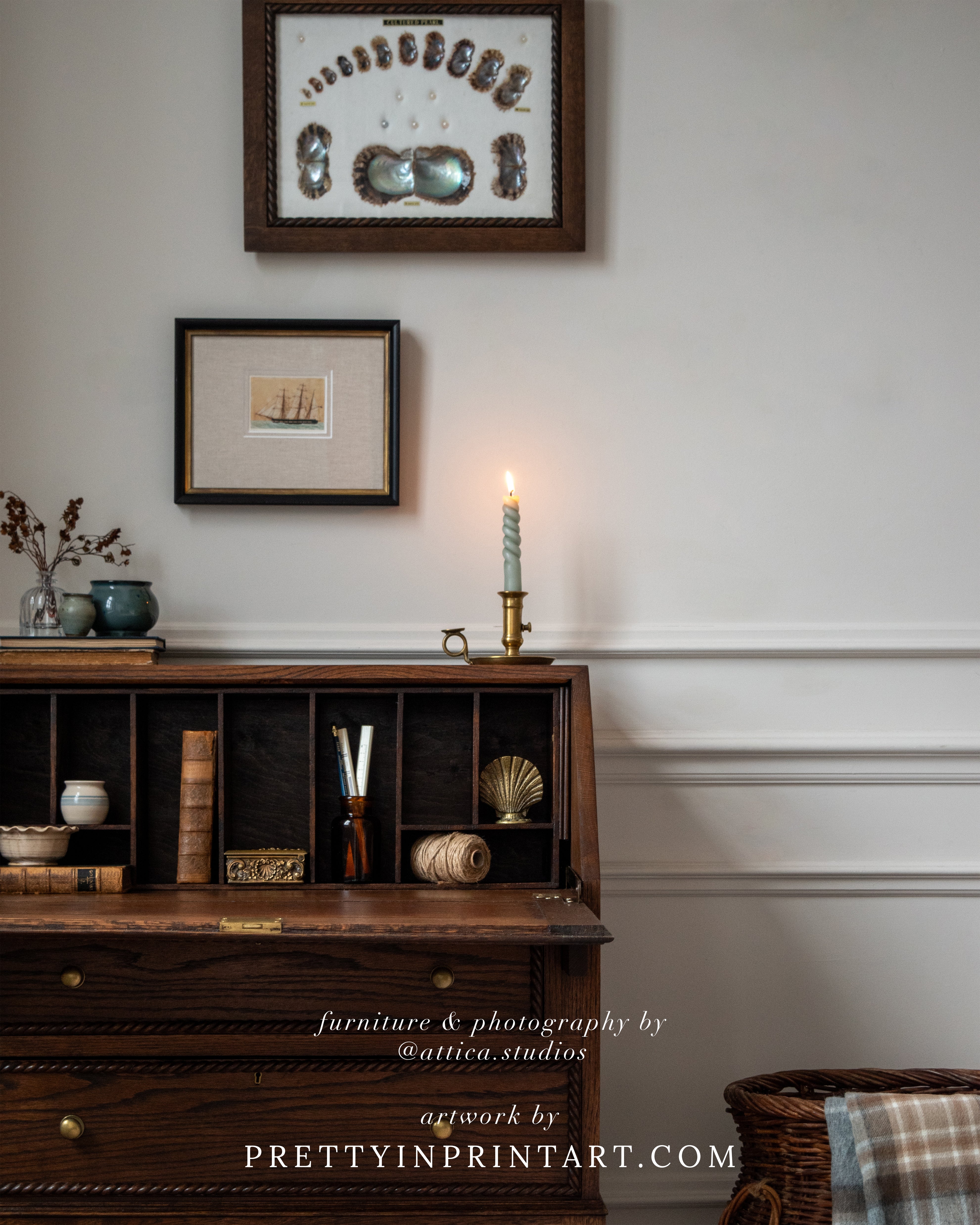 Antique Sailing Boat – Sea Art Print 001 | Framed 2001