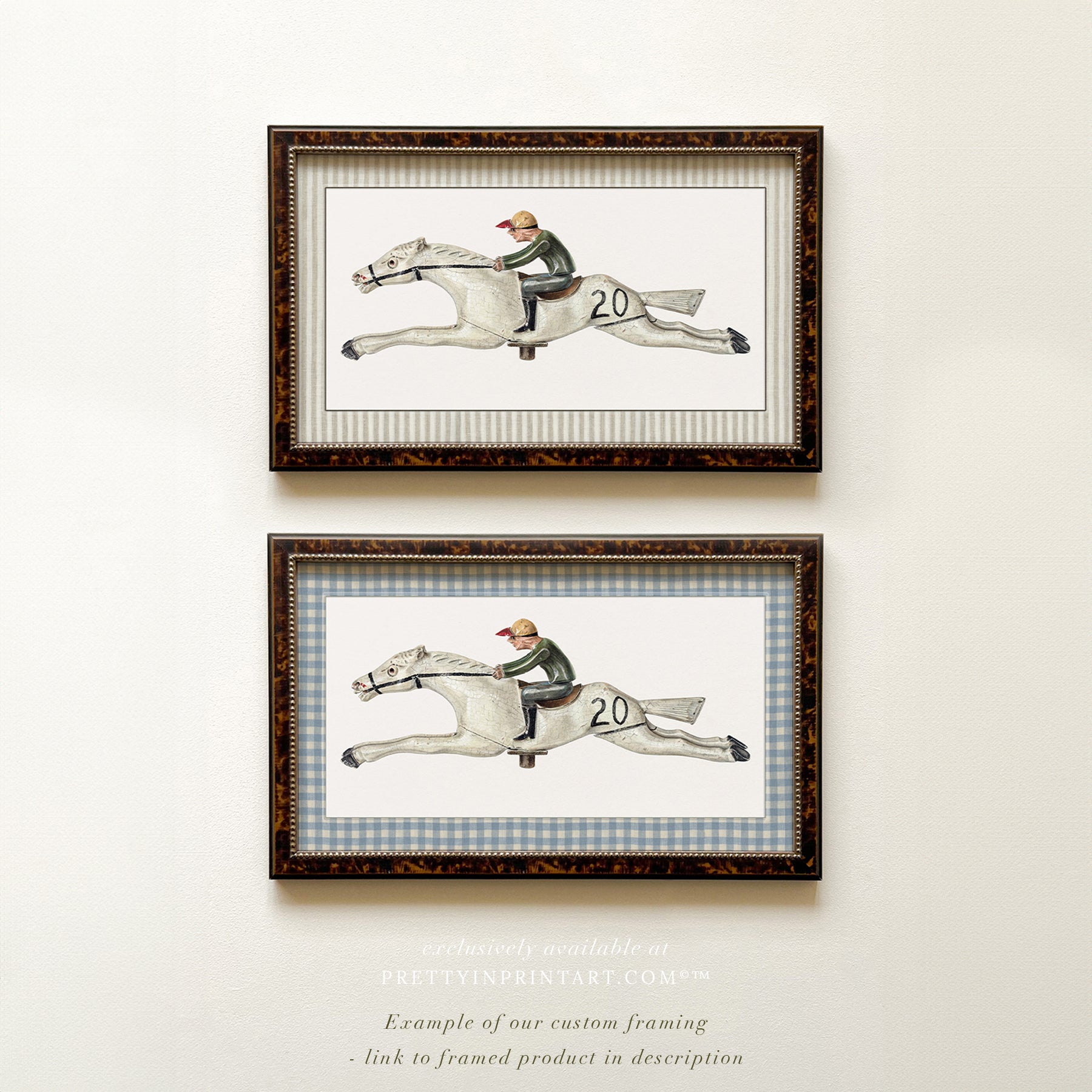 Vintage horse nursery art in classic picture frame, Vintage horse nursery art Equestrian nursery prints Horse wall art for nursery Antique horse prints for nursery Vintage equestrian nursery decor Pony nursery art print Traditional horse nursery artwork S