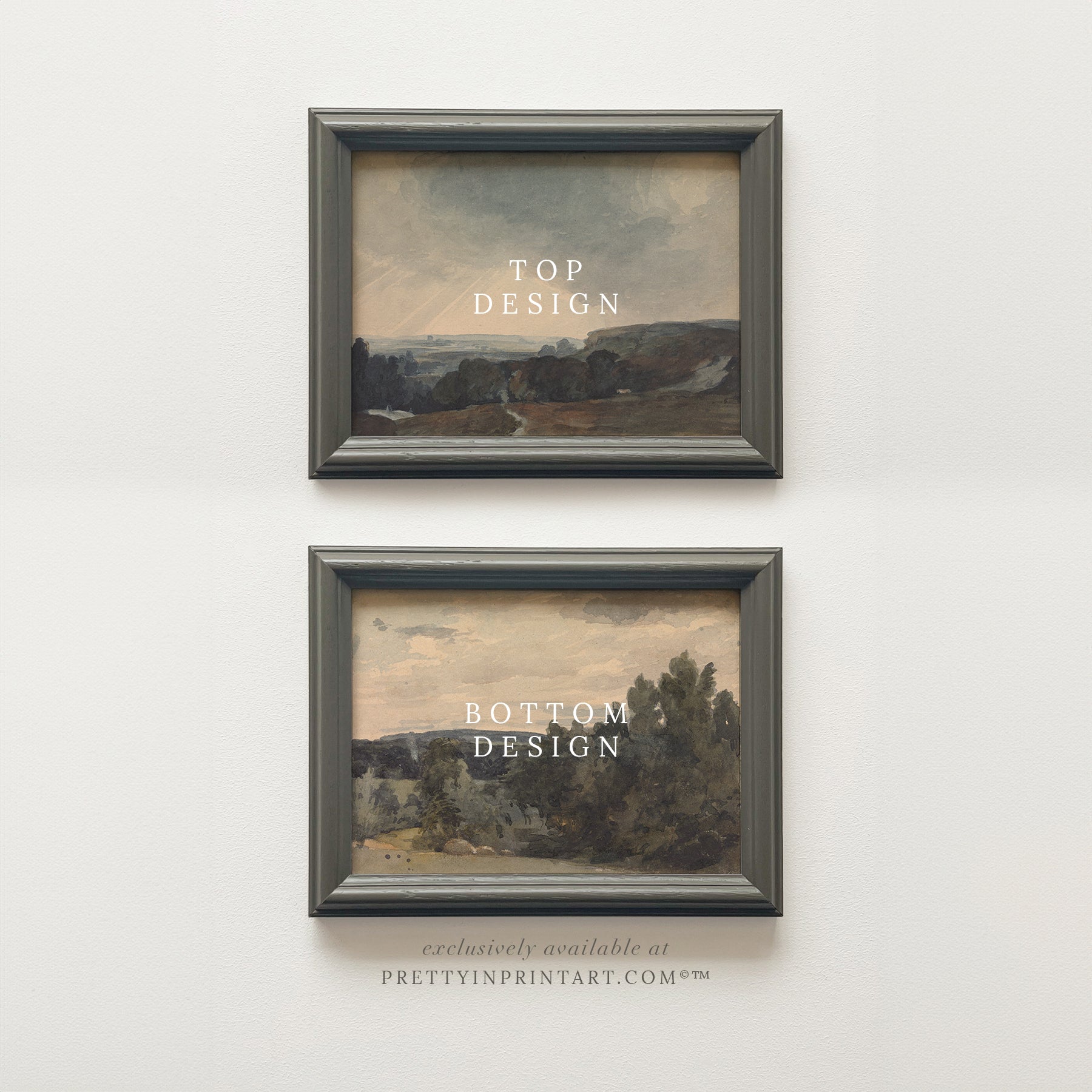 Set of Framed Landscape Art (00520 + 00521) | Framed