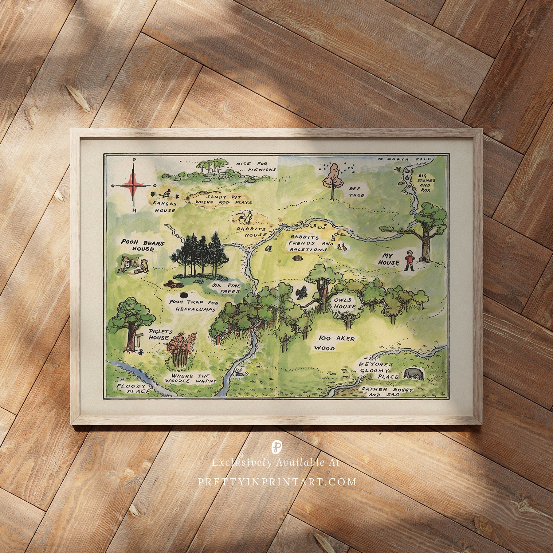 winnie-the-pooh-nursery-art-print-hundred-acre-wood-map-vintage-style