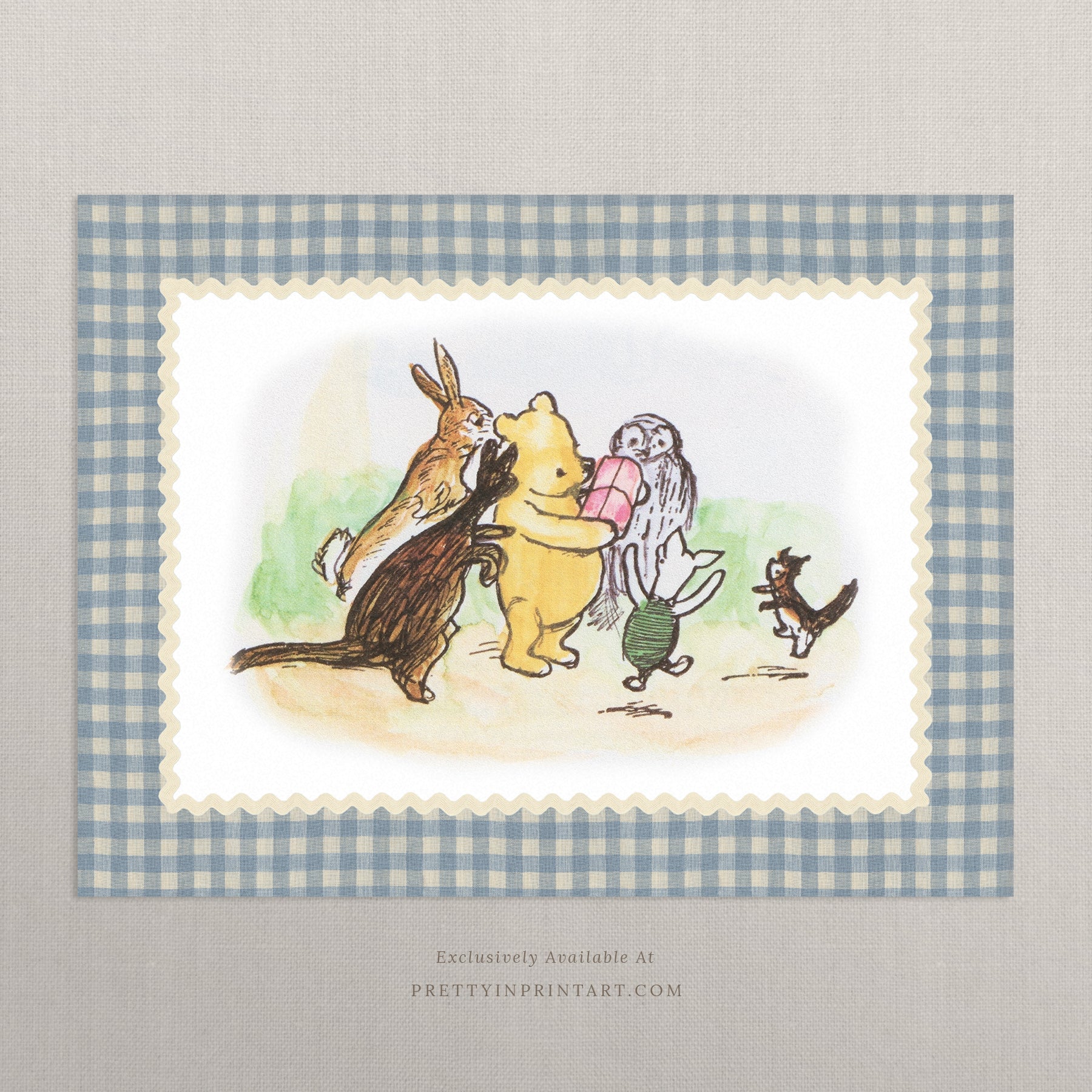 Winnie The Pooh Art Print 006 | Unframed