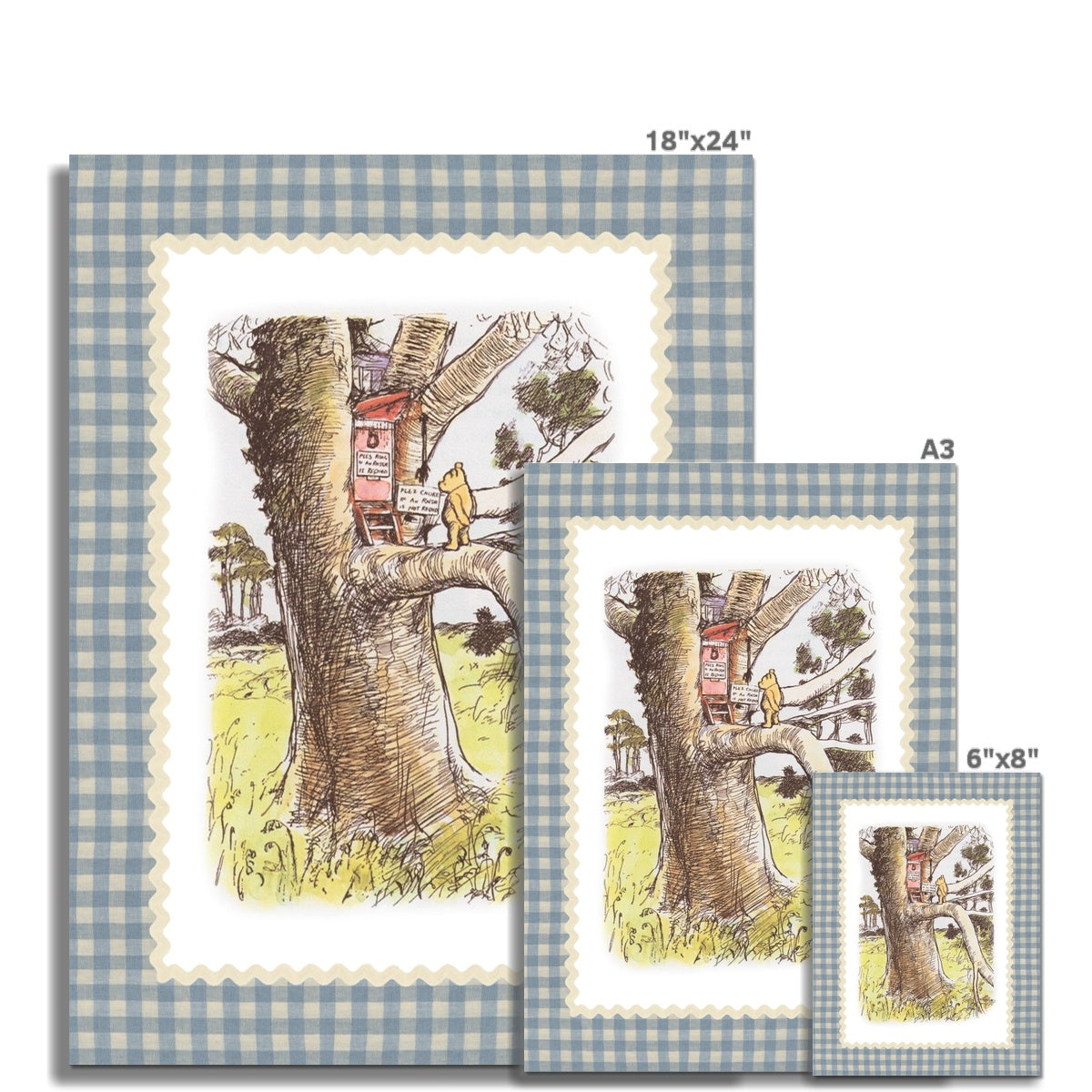 Winnie The Pooh Art Print 007 | Unframed