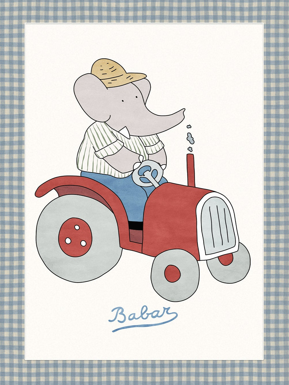 Babar Nursery Art - Farmer | Unframed