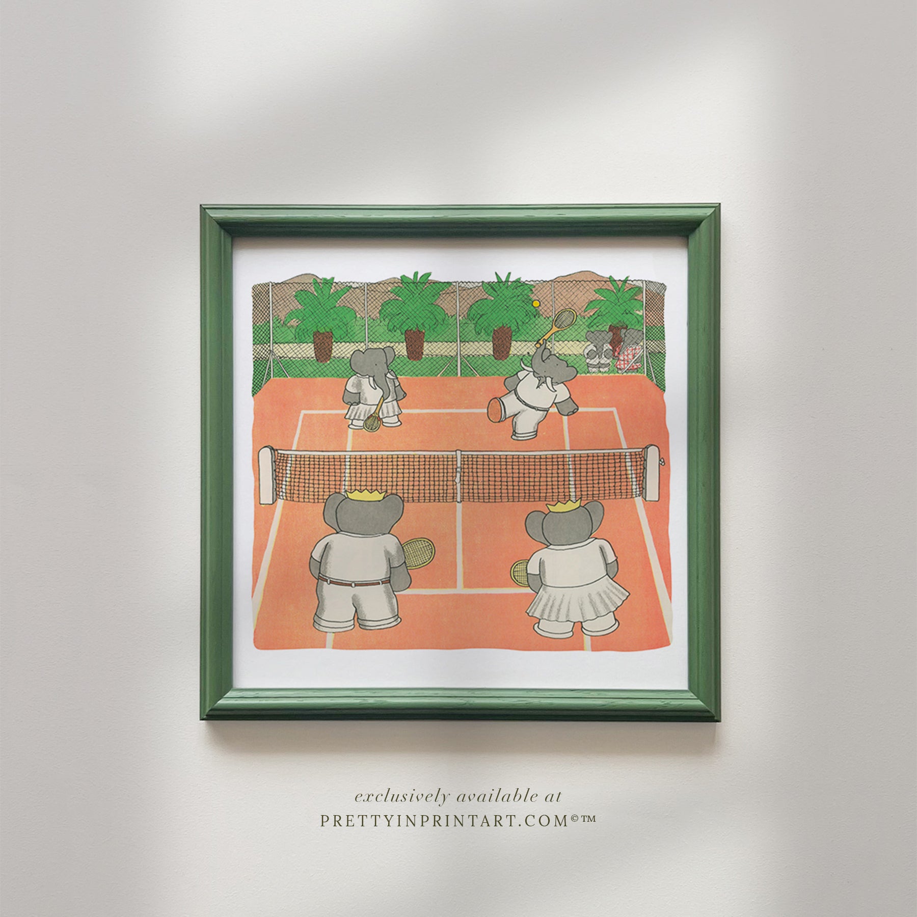 Babar Nursery Art - Babar the Elephant nursery wall art print, Vintage Babar nursery decor for baby’s room, Classic Babar prints for children’s bedrooms