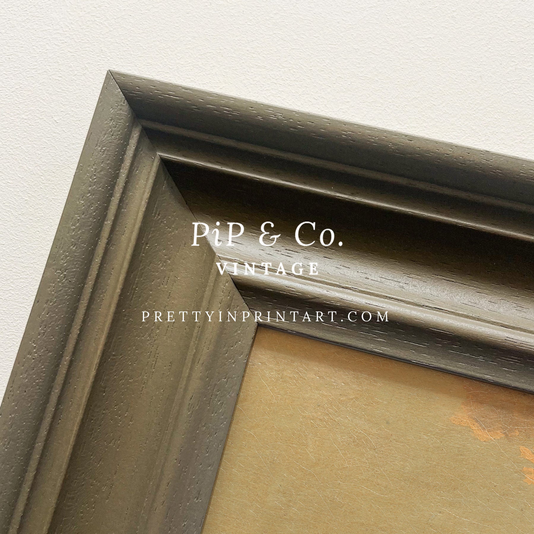 Elegant countryside landscape art in hand-painted frame, beautifully suited for timeless, curated interiors.