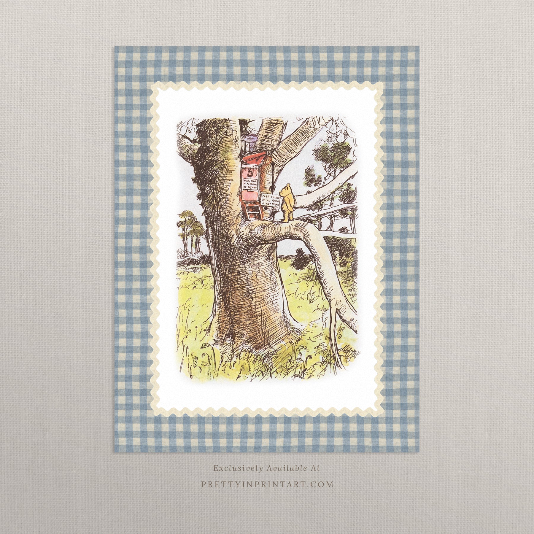 Winnie The Pooh Art Print 007 | Unframed