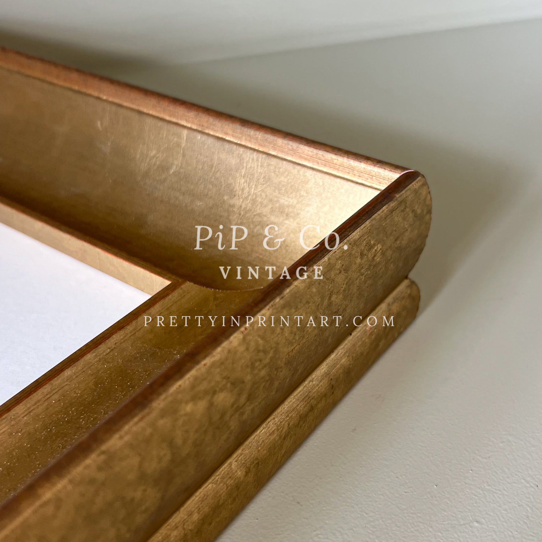 Framed Vintage Landscape Art Print – Gold Gilt Italian Frame for Classic & Countryside Interiors