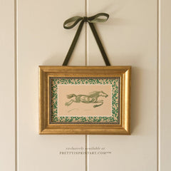 Framed Horse Nursery Art | Gold Frame (GLD-46000)