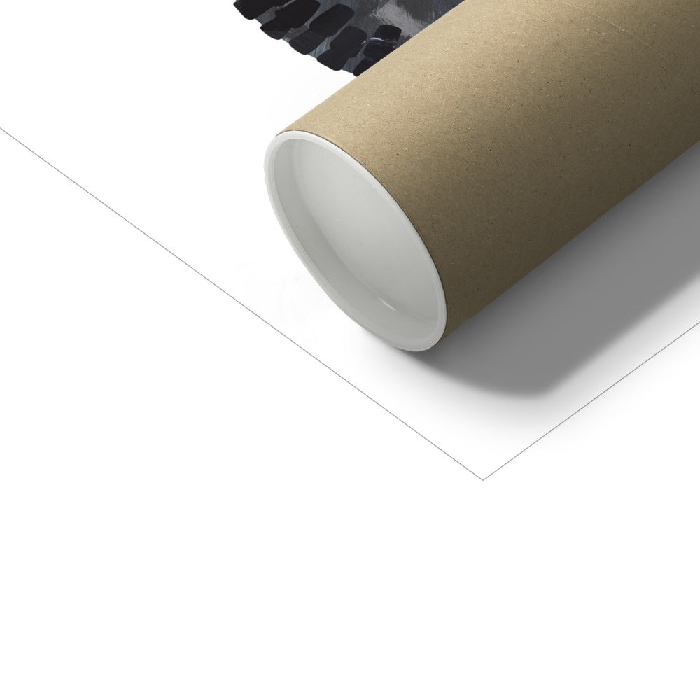 Tractor Kids Art | Red | Unframed