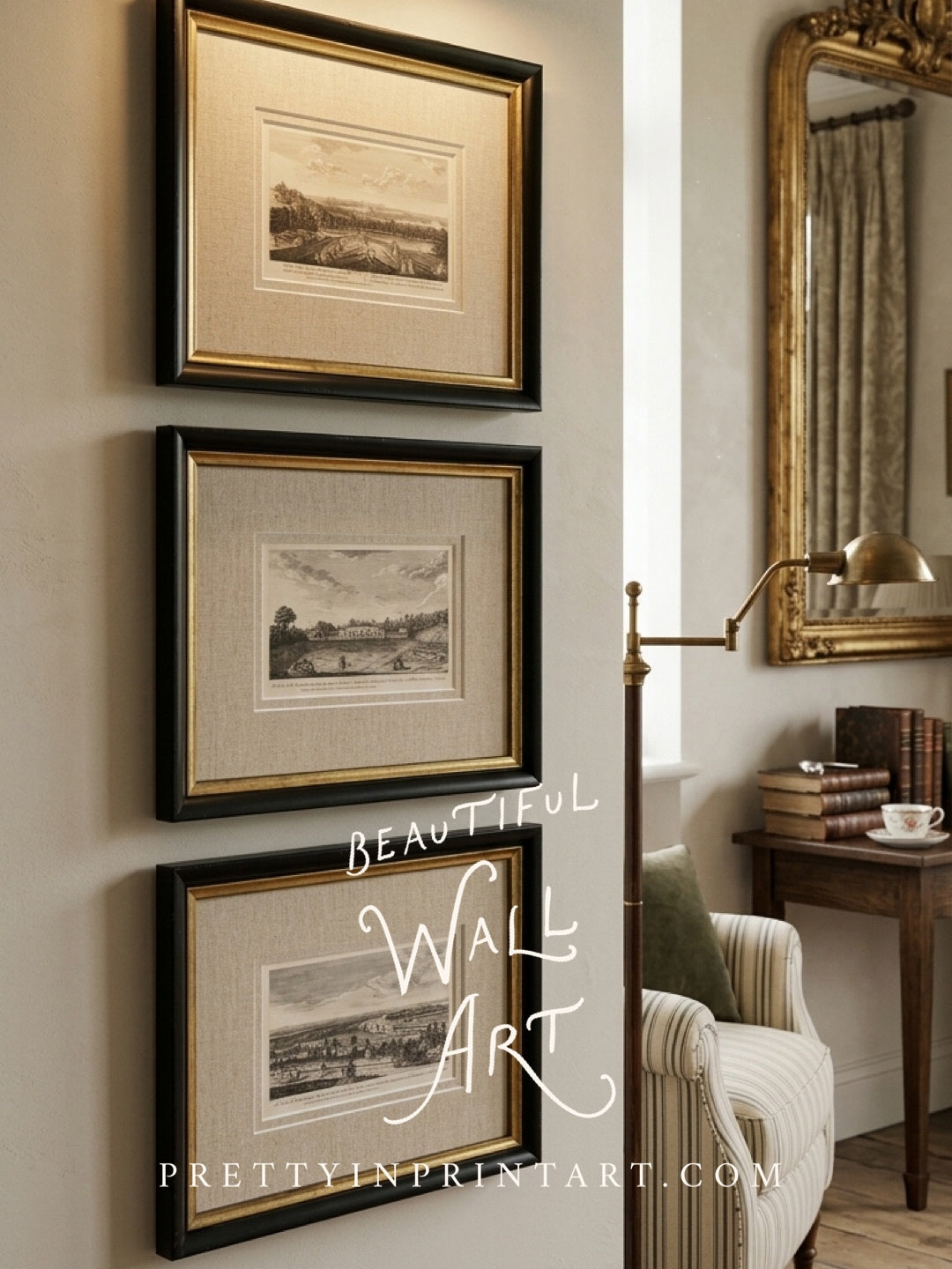 Framed Vintage Landscape Etching | Petersham 2001