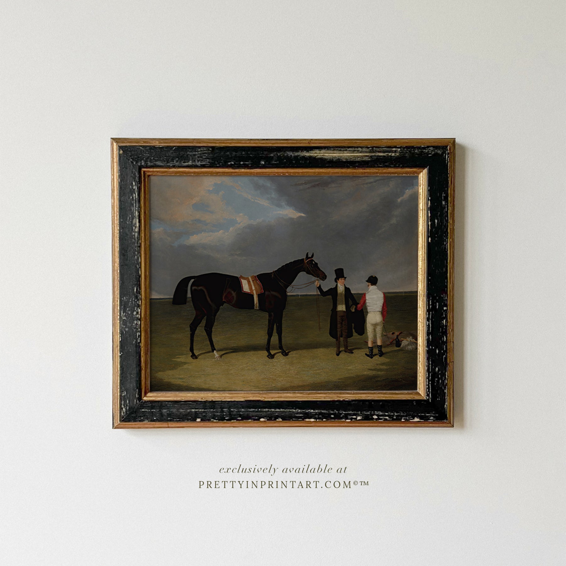 Framed Vintage Horse Art | Equestrian Print 7410 / 476