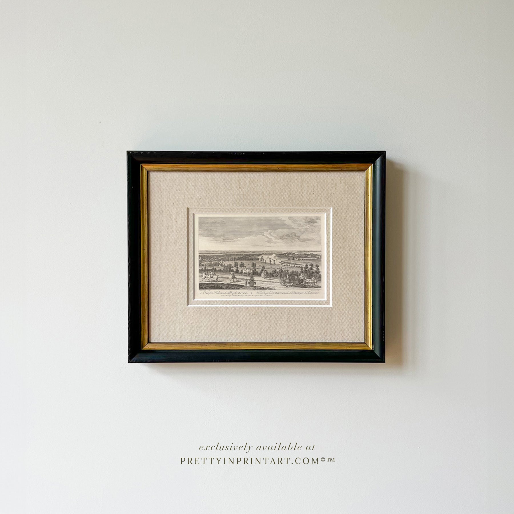 Vintage Landscape Etching | Petersham | Unframed