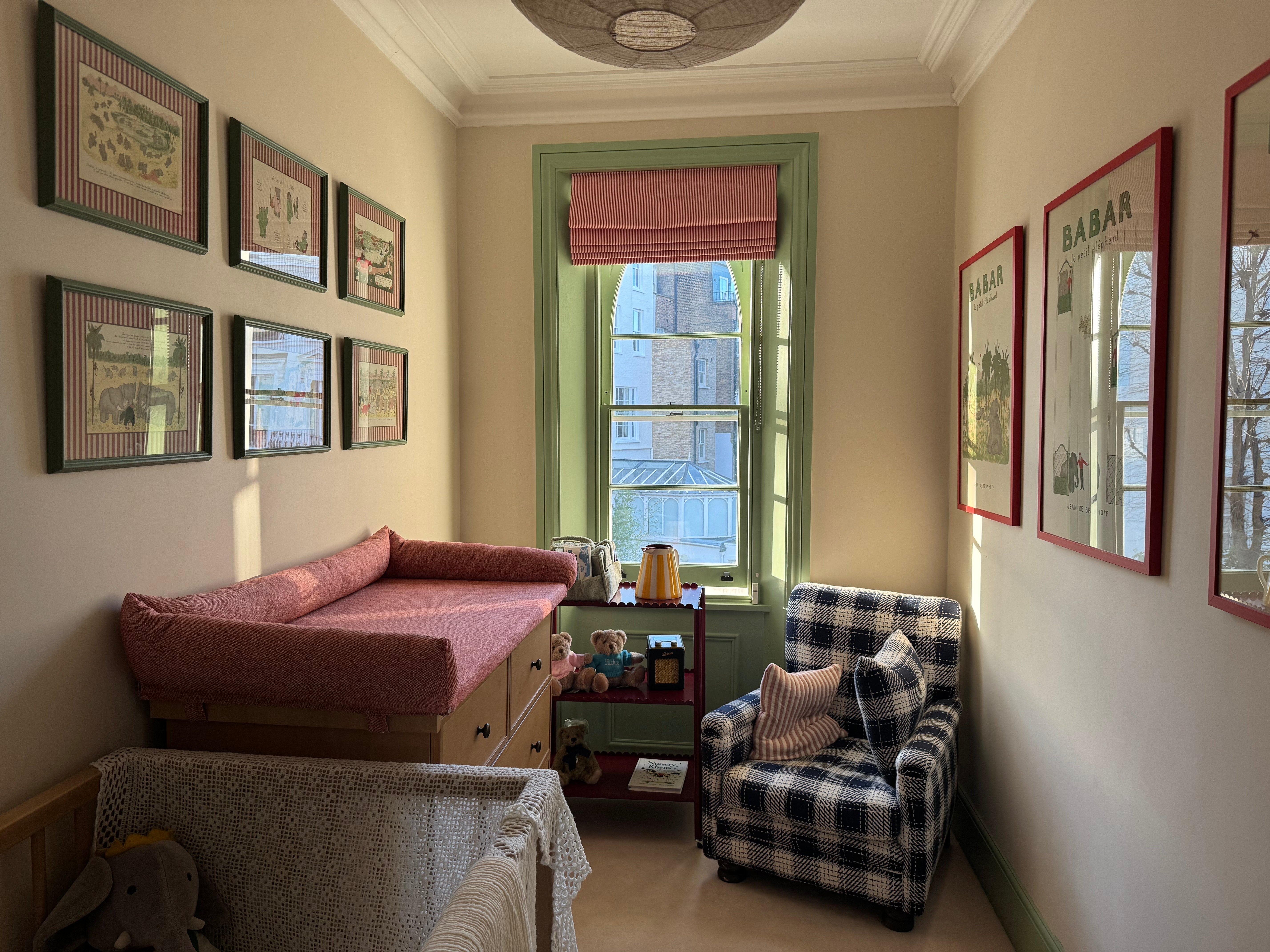 Babar Nursery Art - Babar the Elephant nursery wall art print, Vintage Babar nursery decor for baby’s room, Classic Babar prints for children’s bedrooms