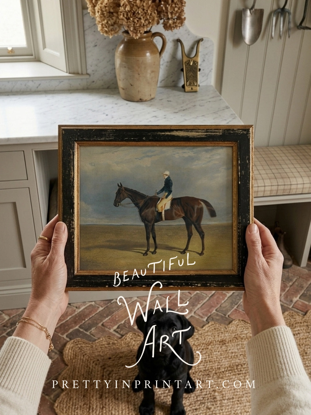 Vintage Horse, Equestrian Art 7409 | Unframed