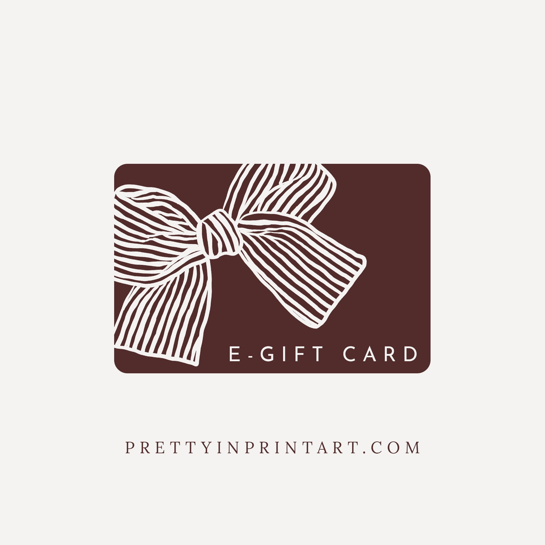 Pretty in Print Art E-Gift Card