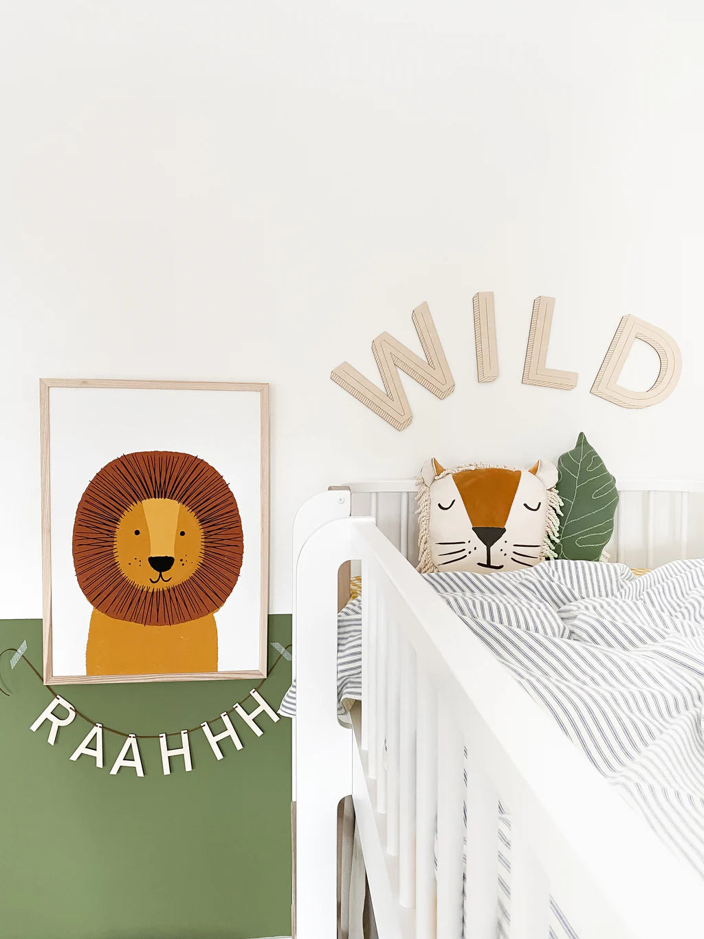 Lion - Kids Jungle Art | Unframed