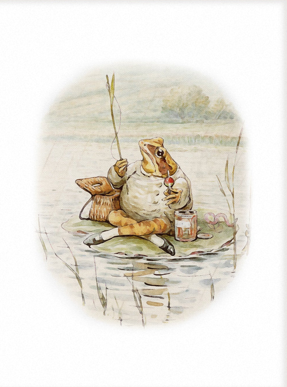 Beatrix Potter Nursery Art, Jeremy Fisher | Unframed