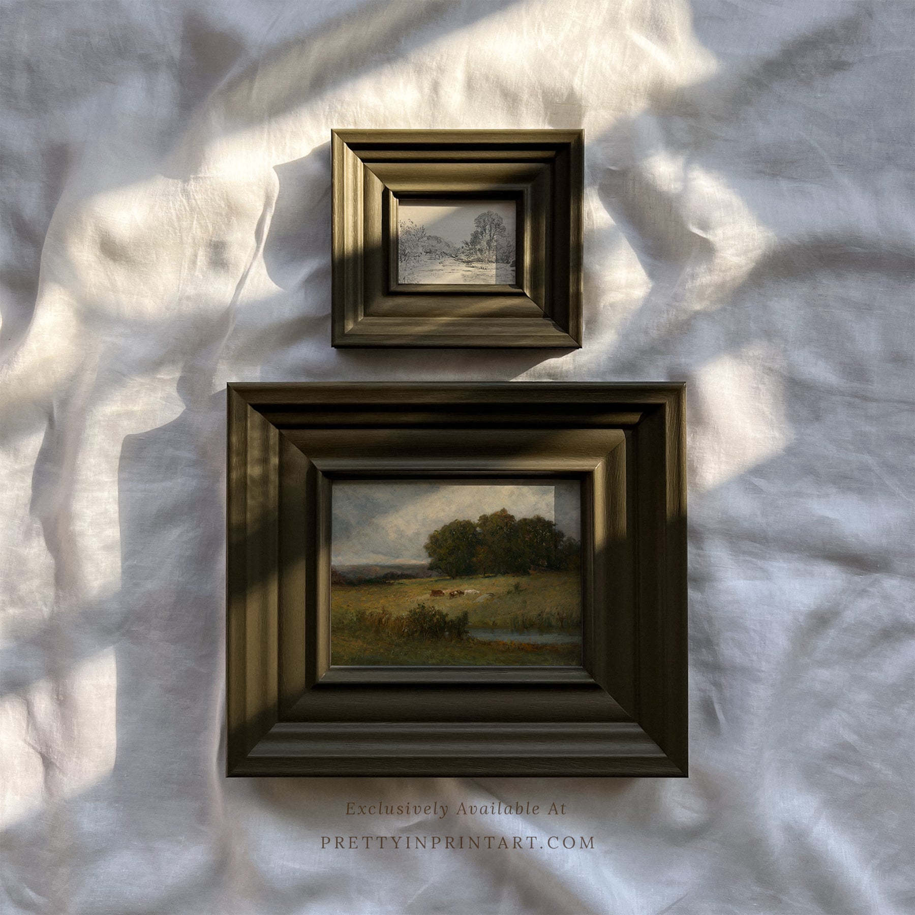 Framed vintage art prints in classic picture frames, Traditional vintage art with ornate frame, Classic wall art with antique-style picture frame, Vintage prints in old-fashioned frames for home decor, Where to buy vintage-style art with classic frames, E