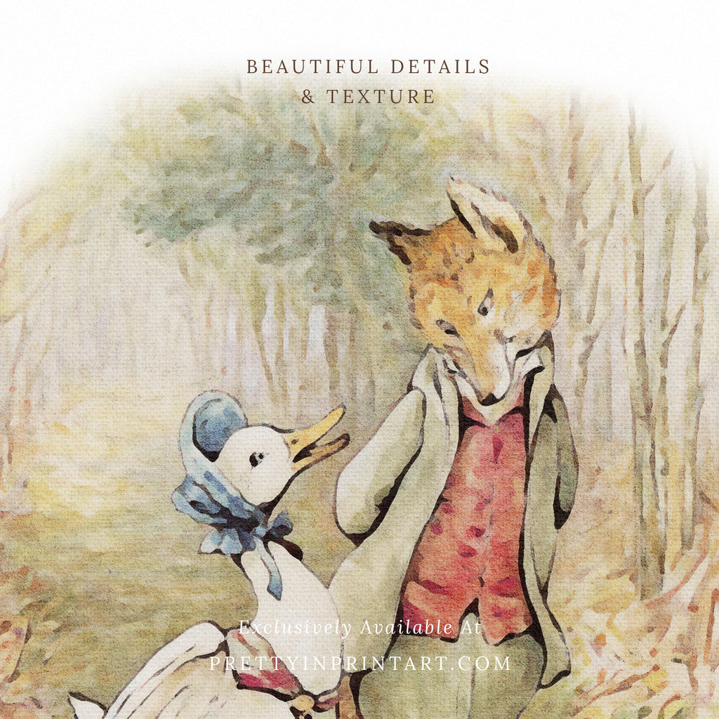 Beatrix Potter Inspired Art  Framed & Mounted Print – Pretty in