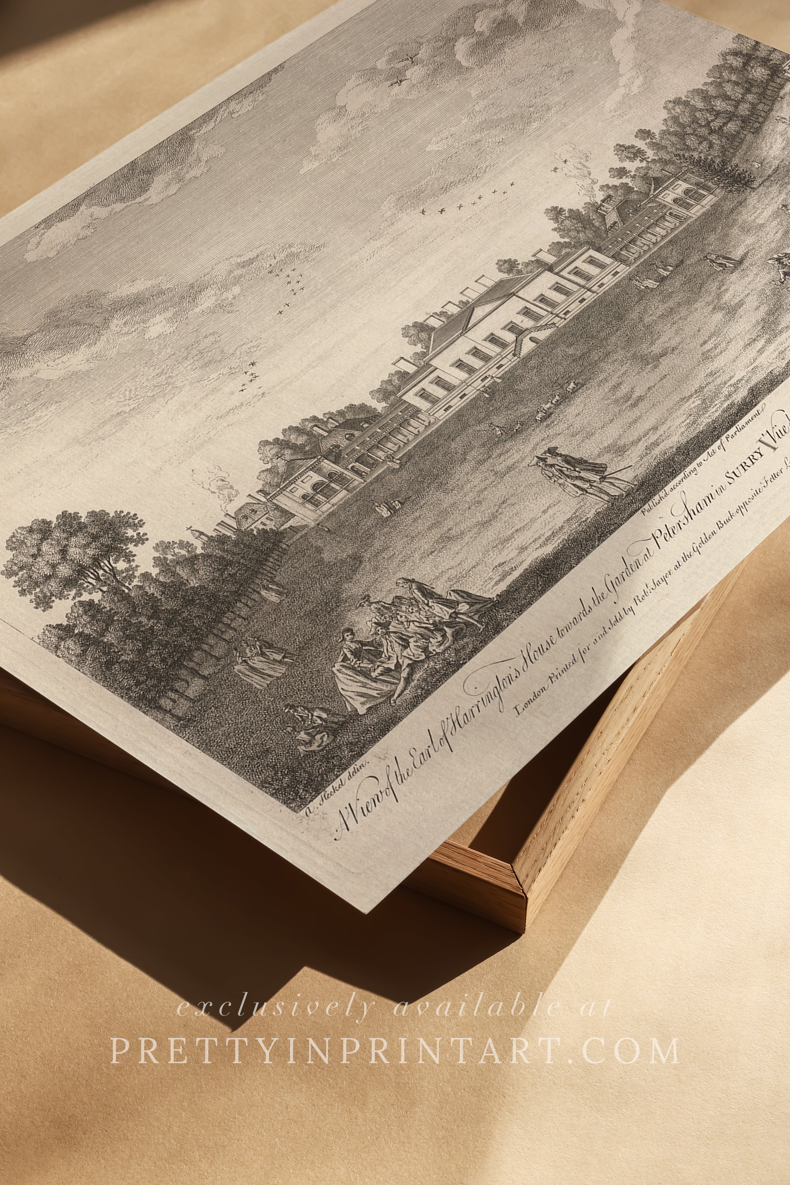 Vintage Landscape Etching | Petersham | Unframed