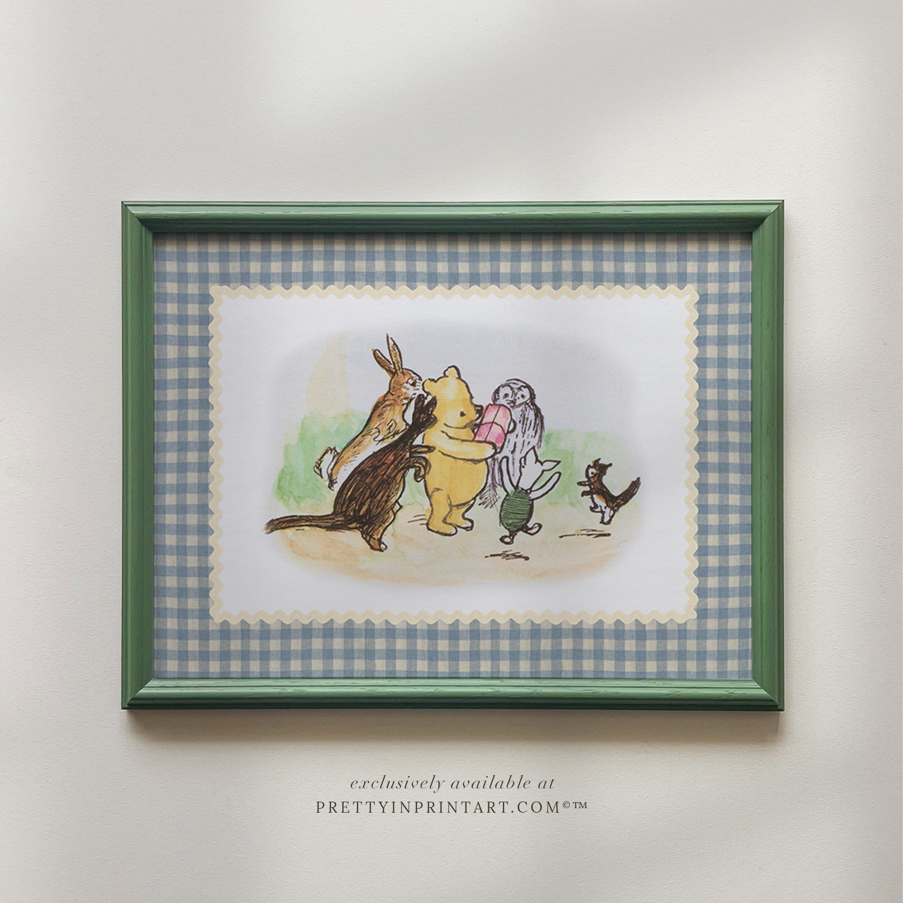 Winnie the Pooh Art 006 Framed