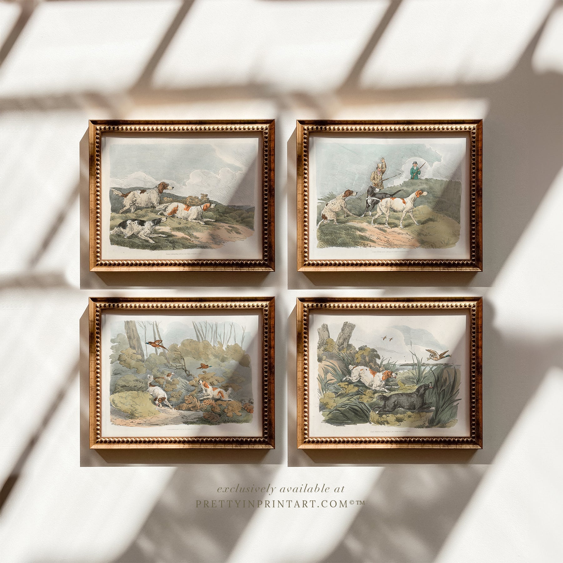 vintage-hunting-dog-wall-art-set-in-gold-frames