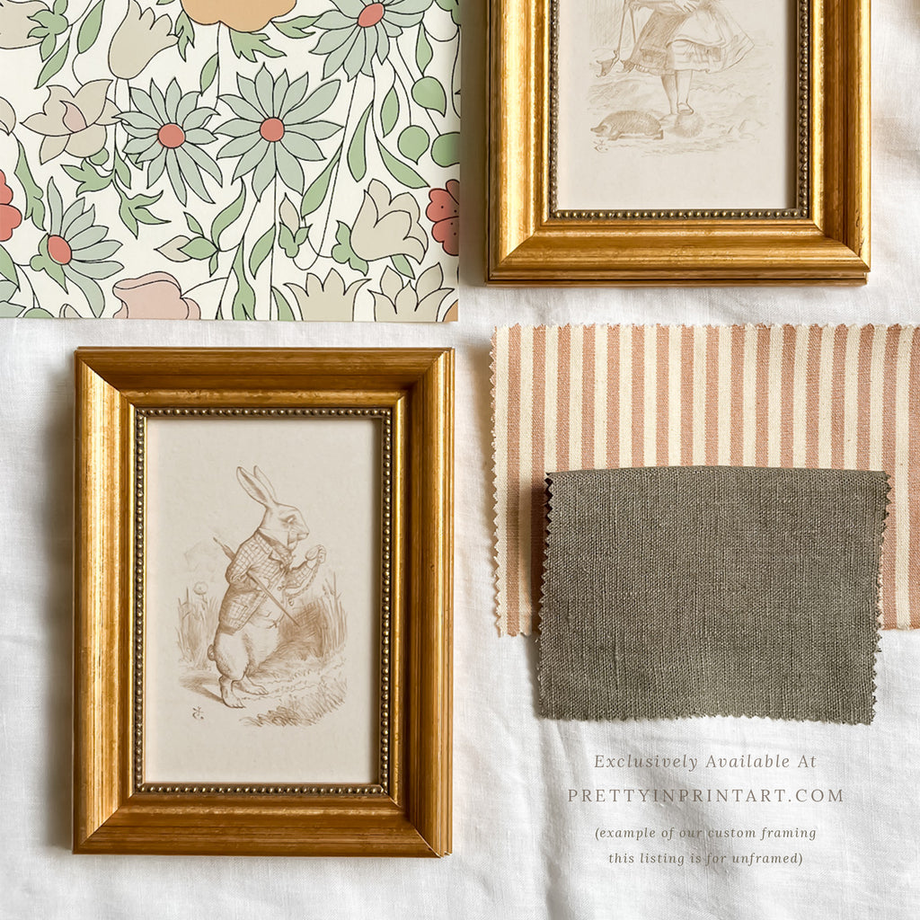 Alice's Adventures in Wonderland Unframed Pretty in Print Art Ltd