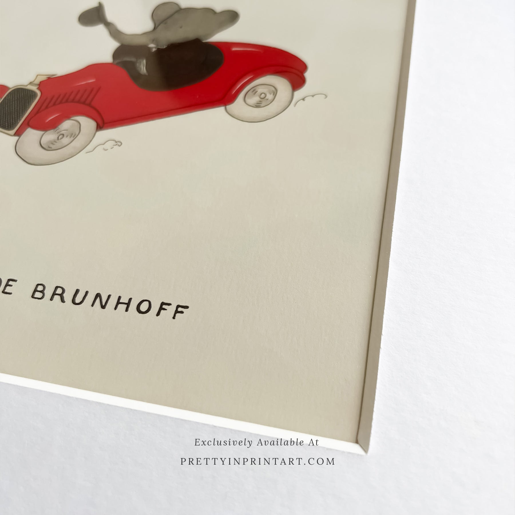 Babar Nursery Art - Babar the Elephant nursery wall art print, Vintage Babar nursery decor for baby’s room, Classic Babar prints for children’s bedrooms