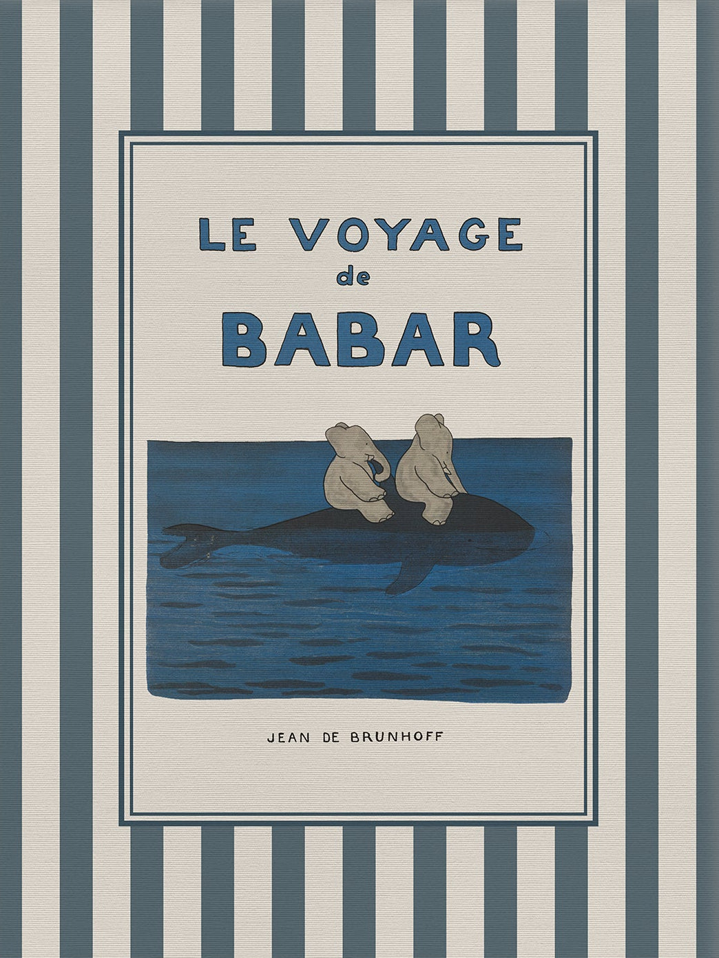 Babar Nursery Art Print - Whale | Unframed